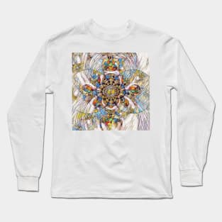 Mosaic Fractal Long Sleeve T-Shirt